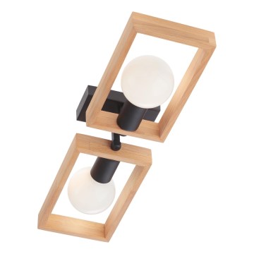 Redo 01-1968 - Ceiling light TIMBER 2xE27/42W/230V beech