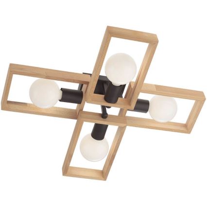 Redo 01-1969 - Ceiling light TIMBER 4xE27/42W/230V beech