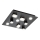 Redo 01-2015 - LED Ceiling light PIXEL LED/27W/230V 3000K 35x35 cm black