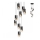 Redo 01-2027 - Chandelier on a string IWI 9xE27/42W/230V black