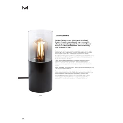 Redo 01-2027 - Chandelier on a string IWI 9xE27/42W/230V black