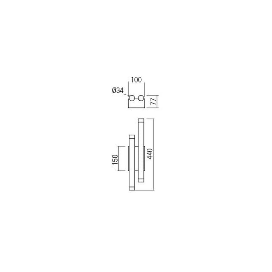 Redo 01-2034 - LED Wall light MADISON 4xLED/4W/230V copper