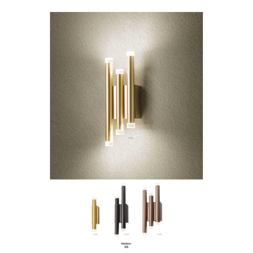 Redo 01-2036 - LED Wall light MADISON 6xLED/4W/230V gold