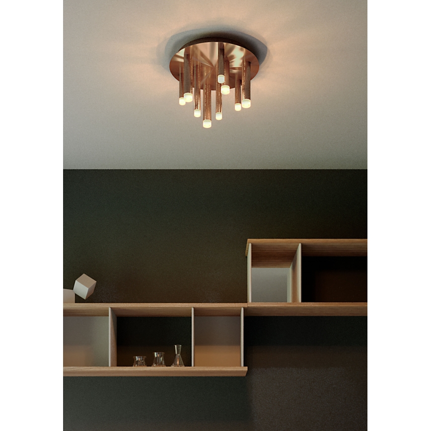 Redo 01-2040 - LED Ceiling light MADISON 9xLED/4W/230V copper