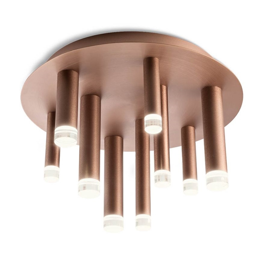Redo 01-2040 - LED Ceiling light MADISON 9xLED/4W/230V copper