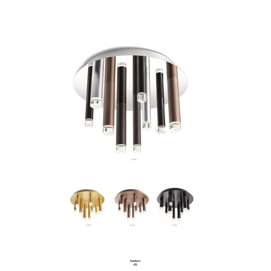 Redo 01-2041 - LED Ceiling light MADISON 9xLED/4W/230V black