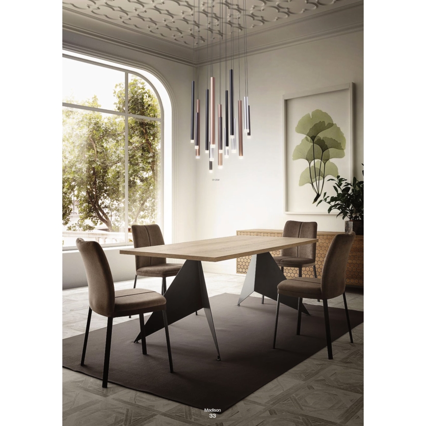 Redo 01-2045 - LED Chandelier on a string MADISON LED/4W/230V black