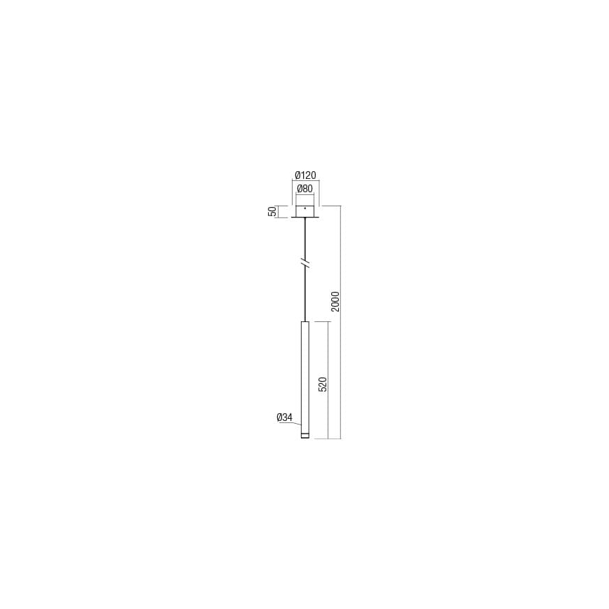Redo 01-2045 - LED Chandelier on a string MADISON LED/4W/230V black