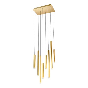 Redo 01-2046 - LED Chandelier on a string MADISON 8xLED/4W/230V gold