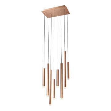 Redo 01-2047 - LED Chandelier on a string MADISON 8xLED/4W/230V copper