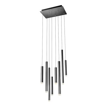 Redo 01-2048 - LED Chandelier on a string MADISON 8xLED/4W/230V black
