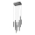 Redo 01-2048 - LED Chandelier on a string MADISON 8xLED/4W/230V black
