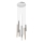 Redo 01-2053 - LED Chandelier on a string MADISON 8xLED/4W/230V shiny chrome/black/copper