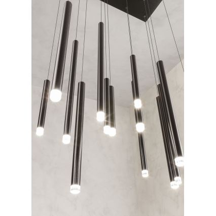 Redo 01-2056 - LED Chandelier on a string MADISON 14xLED/4W/230V black