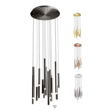 Redo 01-2058 - LED Chandelier on a string MADISON 16xLED/4W/230V gold