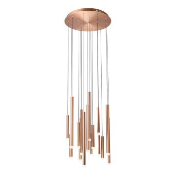 Redo 01-2059 - LED Chandelier on a string MADISON 16xLED/4W/230V copper