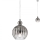 Redo 01-2063 - Chandelier on a string PLUMEN 1x/E14/40W/230V d. 15 cm grey