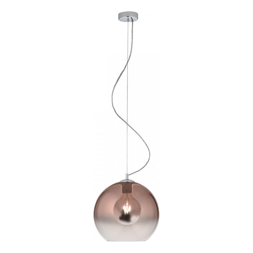 Redo 01-2076 - Chandelier on a string BOWL 1xE27/42W/230V d. 30 cm copper