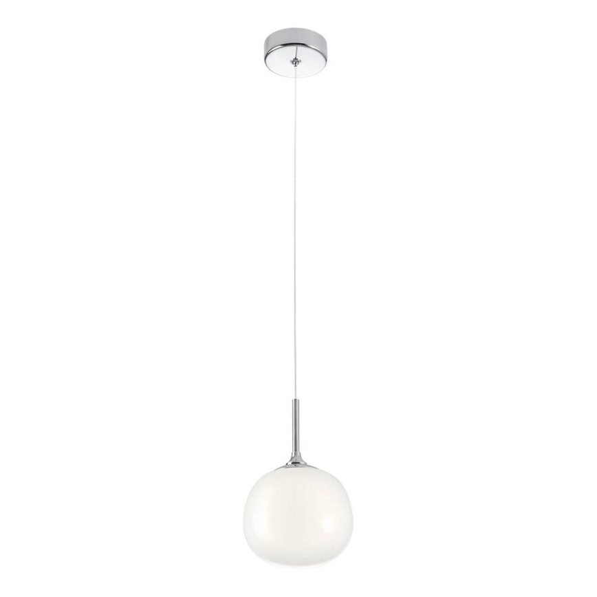Redo 01-2081 - Cable pendant KIWI 1xG9/40W/230V Ø 12 cm polished chrome/white