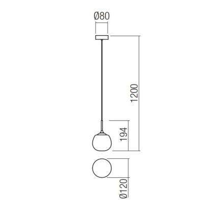 Redo 01-2081 - Cable pendant KIWI 1xG9/40W/230V Ø 12 cm polished chrome/white