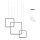 Redo 01-2098 - LED Dimmable chandelier on a string THAI LED/66W/230V 3000K black