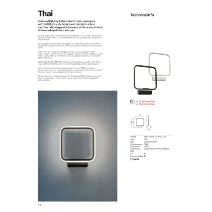 Redo 01-2099 - THAI Dimmable LED Cable Pendant, 86W/230V, White