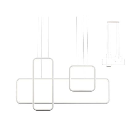 Redo 01-2099 - THAI Dimmable LED Cable Pendant, 86W/230V, White