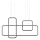 Redo 01-2100 - LED Dimmable Cable Pendant THAI LED/86W/230V Black
