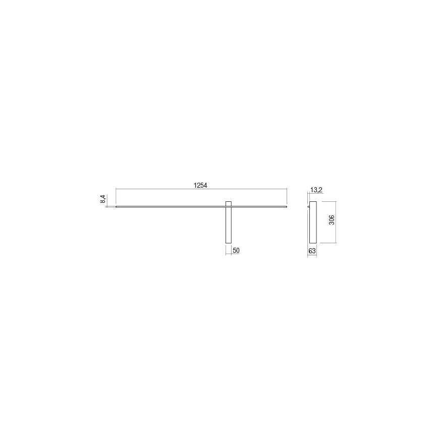 Redo 01-2201 - TANGENT LED Wall Light, 14W/230V, Black