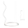 Redo 01-2202 - LED Chandelier on a string UNION LED/34W/230V CRI 90 3000K d. 60 cm white