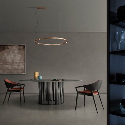 Redo 01-2209 - LED Chandelier on a string UNION LED/68W/230V CRI 90 3000K d. 120 cm gold