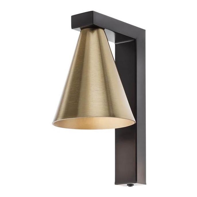 Redo 01-2216 - Wall light ZUMA 1xGU10/15W/230V black/gold