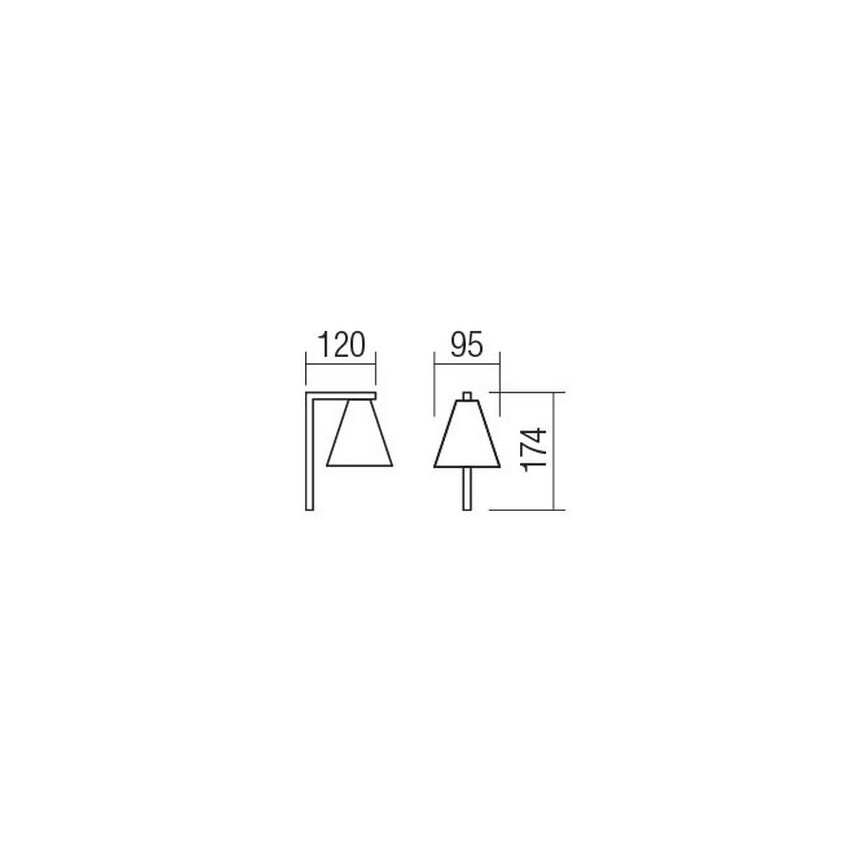 Redo 01-2216 - Wall light ZUMA 1xGU10/15W/230V black/gold