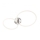 Redo 01-2224 - LED Dimmable surface-mounted chandelier SPELL LED/43W/230V 3000K shiny chrome