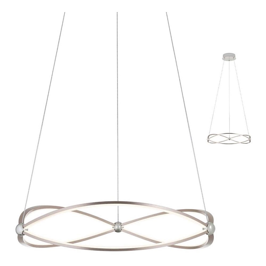 Redo 01-2251 - LED Dimmable chandelier on a string QUARK LED/43W/230V 3000K d. 60 cm matte chrome