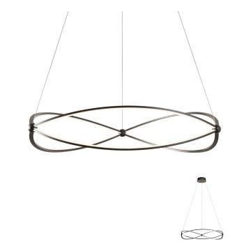Redo 01-2254 - LED Dimmable chandelier on a string QUARK LED/54W/230V 3000K d. 80 cm black