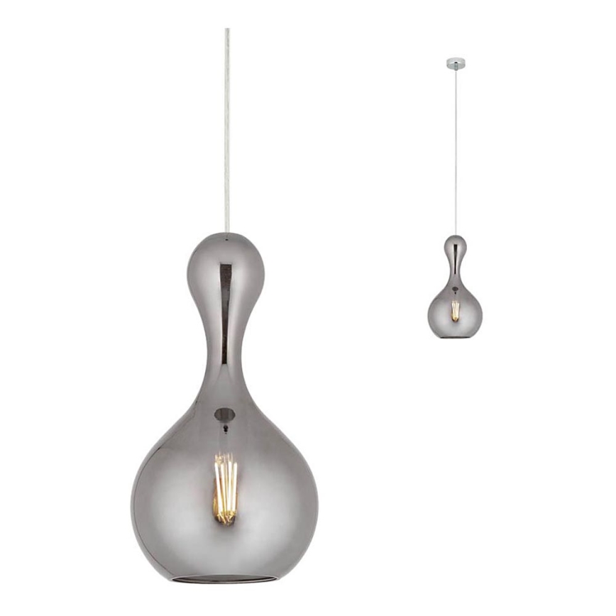 Redo 01-2259 - Chandelier on a string LOB 1xE27/42W/230V d. 22 cm grey