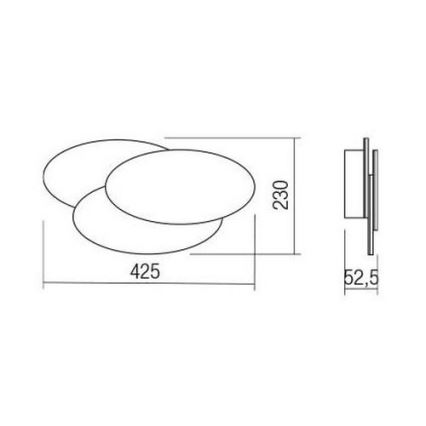 Redo 01-2297 - LED Wall Light GAMER LED/36W/230V white