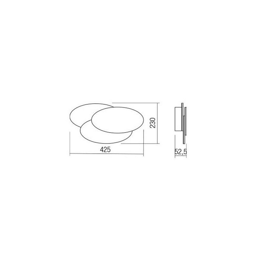 Redo 01-2297 - LED Wall Light GAMER LED/36W/230V white