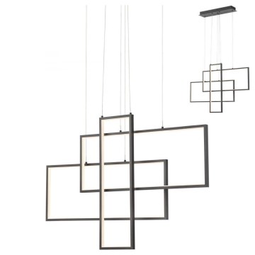 Redo 01-2315 - LED Dimmable chandelier on a string PLANA LED/60W/230V black