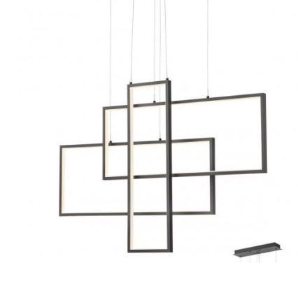 Redo 01-2315 - LED Dimmable chandelier on a string PLANA LED/60W/230V black