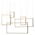 Redo 01-2317 - PLANA LED dimmable cable-suspended chandelier LED/80W/230V, gold