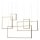 Redo 01-2317 - PLANA LED dimmable cable-suspended chandelier LED/80W/230V, gold