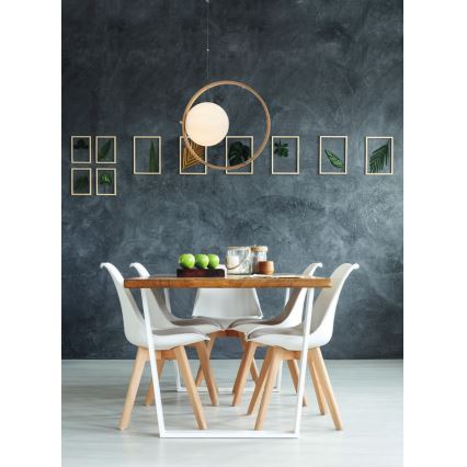Redo 01-2319 - Chandelier on a string KLEIDI 1xE14/28W/230V d. 27 cm brown