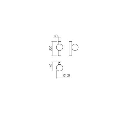 Redo 01-2372 - Wall light GOJI 1xG9/28W/230V gold