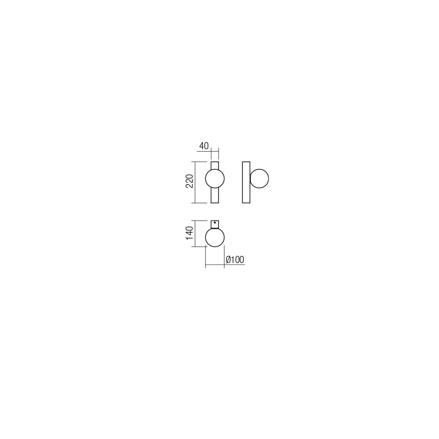 Redo 01-2372 - Wall light GOJI 1xG9/28W/230V gold