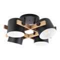 Redo 01-2401 - Surface-mounted chandelier POOH 4xE27/42W/230V beech