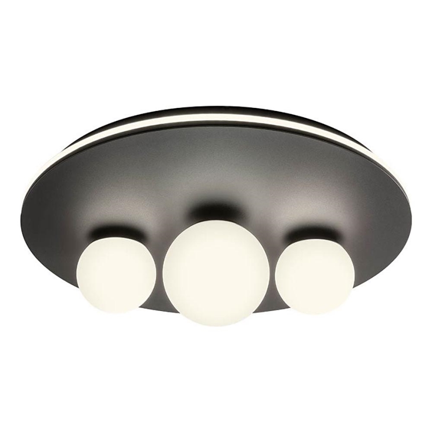 Redo 01-2466 - CORUM LED Ceiling Light, 48W, 230V, 3000K, CRI 90, Black