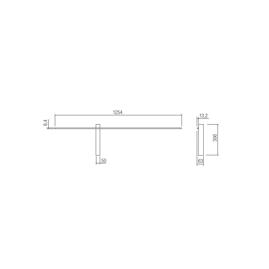 Redo 01-2479 - LED Wall Light TANGENT LED/14W/230V white