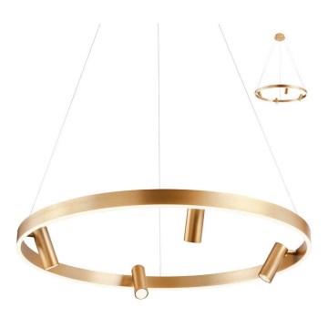 Redo 01-2492 - LED Chandelier on a string SUMMIT LED/53,5W/230V CRI 90 d. 80,8 cm gold
